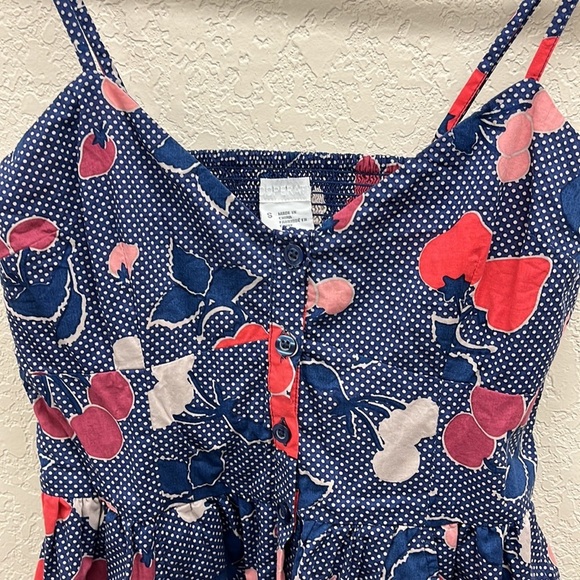 Urban Outfitters Cooperative Cherry Polka Dot Sleeveless Mini Dress S - Picture 2 of 6